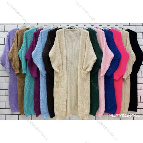 Cardigan dlhý pletený dlhý rukáv dámsky (S/M ONE SIZE) TALIANSKA MÓDA IMWPO233182