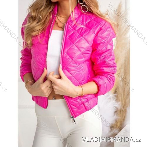 Bunda bomberka prešívaná dlhý rukáv dámska (S/M ONE SIZE) TALIANSKA MÓDA IMWKK233192