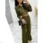 Súprava letný top na zips a nohavice dámska (S/M ONE SIZE) TALIANSKA MÓDA IMM23591