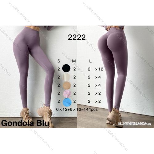 Legíny dlhé riadkované dámske (S/M ONE SIZE) TALIANSKA MÓDA IMM23M2222/01