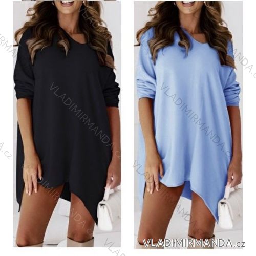 Šaty oversize dlhý rukáv dámske (S/M ONE SIZE) TALIANSKA MÓDA IMWB23505
