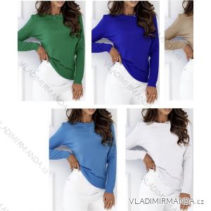 Sveter úpletový dlhý rukáv dámsky (S/M ONE SIZE) TALIANSKA MÓDA IMWB23541