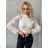 Tričko so stojačikom dlhý rukáv dámske (S/M ONE SIZE) TALIANSKA MÓDA IMWPO233352