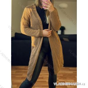 Cardigan pletený dlhý rukáv dámsky (L/XL ONE SIZE) TALIANSKA MÓDA IMD23656