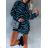 Šaty mikinové dlhý rukáv dámske (S/M/L ONE SIZE) TALIANSKA MÓDA IMD23680
