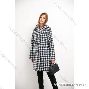 Kabát flaušový dlhý rukáv dámsky nadrozmer (XL/2XL ONE SIZE) TALIANSKA MÓDA IMC23363