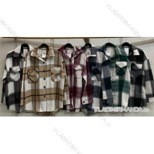Kabátik dlhý rukáv dámske nadrozmer (M/L ONE SIZE) TALIANSKA MÓDA IMC23370