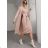 Cardigan a šaty pletený dlhý rukáv dámsky (S/M ONE SIZE) TALIANSKA MÓDA IMWAD233671