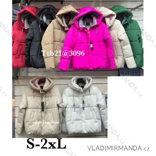 Bunda s kapucňou dámska (S-2XL) POLSKÁ MÓDA PMWB233096