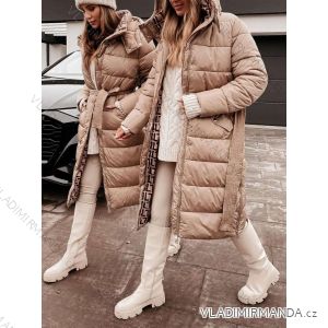 Kabát s kapucňou dlhý rukáv dámska (M-2XL) TURECKÁ MÓDA IMWK233585