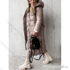 Kabát s kapucňou dlhý rukáv dámský (M-2XL) TURECKÁ MÓDA IMWK233594