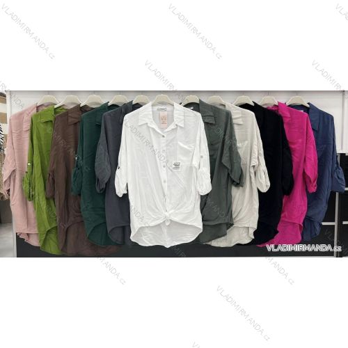 Košeľa dlhý rukáv dámska (S/M ONE SIZE) TALIANSKA MÓDA IMWD233452