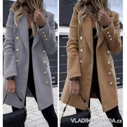 Kabát flaušový dámsky (S/M ONE SIZE) TALIANSKA MÓDA IMWB23571