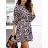 Šaty košeľové dlhý rukáv dámske (S/M ONE SIZE) TALIANSKA MÓDA IMWP233482