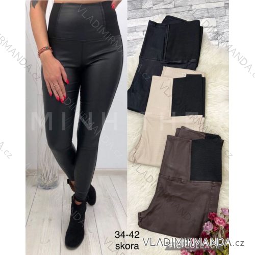 Legíny koženkové dlhé dámske (34-42) JEANS JAW233493