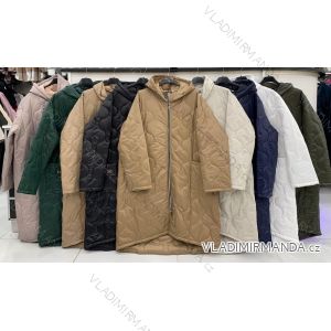 Kabát s kapucňou dlhý rukáv dámsky nadrozmer (XL/2XL ONE SIZE) TALIANSKA MÓDA IMWD233210