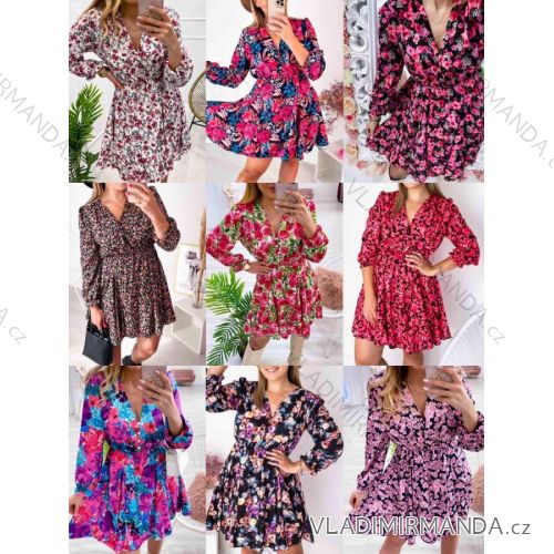 Šaty dlhé dlhý rukáv dámske (S/M ONE SIZE) TALIANSKA MÓDA IMWGB233221