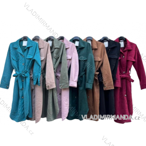 Kabát dlouhý rukáv dámsky (L/XL ONE SIZE) TALIANSKA MÓDA IMD23643