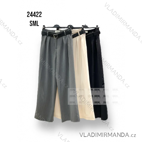 Nohavice dlhé s opaskom dámske (SL) TALIANSKA MÓDA IMPHD2324422