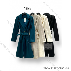 Kabát flaušový dlhý rukáv dámsky (S/M ONE SIZE) TALIANSKA MÓDA IMPHD231685