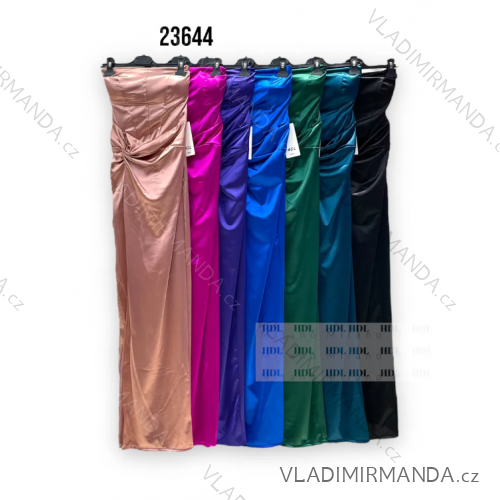 Šaty dlhé spoločenské bez rukávu dámske (S/M ONE SIZE) TALIANSKA MÓDA IMPHD2323644