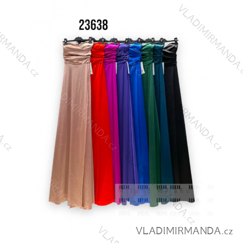 Šaty dlhé spoločenské bez rukávu dámske (S/M ONE SIZE) TALIANSKA MÓDA IMPHD2323538