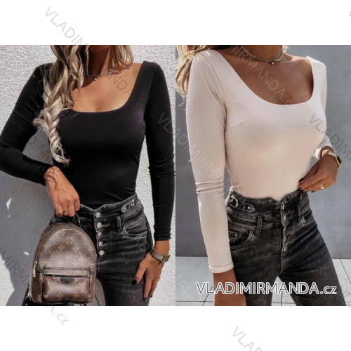 Tričko dlhý rukáv dámske (S/M ONE SIZE) TALIANSKA MÓDA IMPLI233735