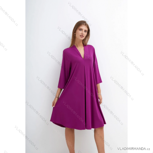 Šaty dlhý rukáv dámske (S/M ONE SIZE) TALIANSKA MÓDA IMPLI2371653