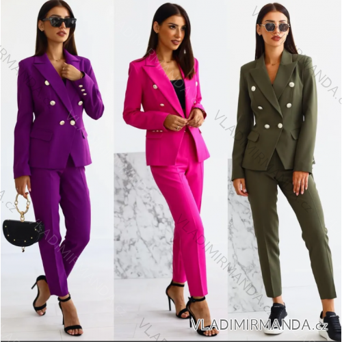Nohavice elegantné dlhé dámske (S/M ONE SIZE) TALIANSKA MÓDA IMPLI2315276