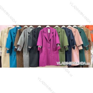 Kabát dlhý rukáv dámsky nadrozmer (3XL/4XL ONE SIZE) TALIANSKA MÓDA IMWQ233871