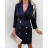 Šaty elegantný dlhý rukáv dámske (S/M ONE SIZE) TALIANSKA MÓDA IMPGM238001