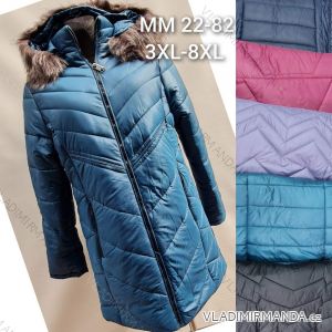 Kabát zimný dámsky nadrozmer (3XL-8XL) POLSKÁ MÓDA PMWMN23MM22-82
