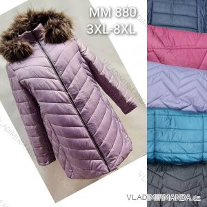 Kabát zimný dámsky nadrozmer (3XL-8XL) POLSKÁ MÓDA PMWMN23MM880