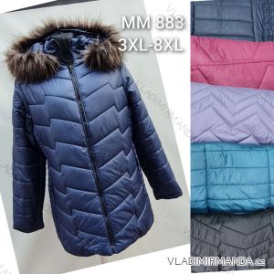 Kabát zimný dámsky nadrozmer (3XL-8XL) POĽSKÁ MÓDA PMWMN23MM883