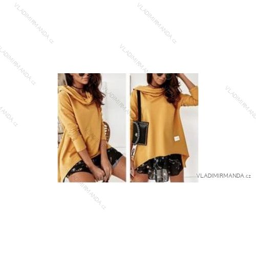 Mikina oversize prodloužená dlouhý rukáv dámská (S/M/L ONE SIZE) ITALSKÁ MÓDA IMPLI2565075