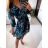 Šaty elegantné šifónové dlhý rukáv dámske (S/M ONE SIZE) TALIANSKA MODA IMM23M2635