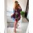 Šaty elegantné šifónové dlhý rukáv dámske (S/M ONE SIZE) TALIANSKA MODA IMM23M2635