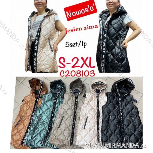 Vesta šusťáková na zips dámska (S-2XL) POLSKÁ MóDA PMWC23C208103