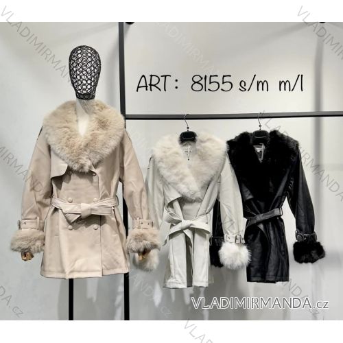 Kabát kožúšok dámsky (S/M ONE SIZE) TALIANSKA MÓDA IMM23M8155