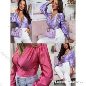 Body elegantní dlhý rukáv dámske (S/M ONE SIZE) TALIANSKA MóDA IMM23FS33030