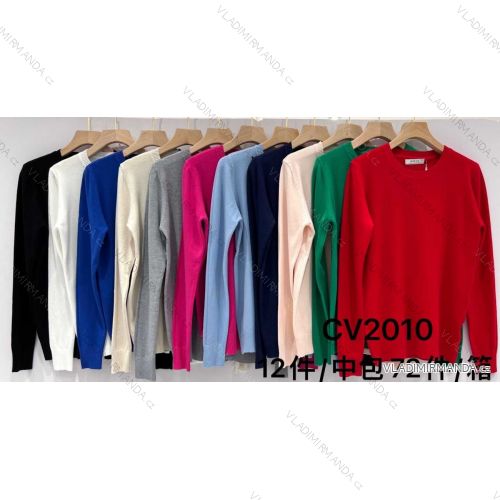 Sveter úpletový dlhý rukáv dámsky (S/M ONE SIZE) MB23CV2010