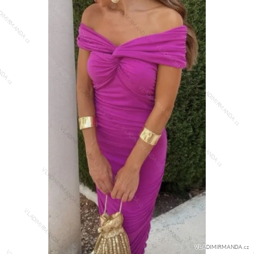 Šaty elegantný carmen dámske (S/M ONE SIZE) TALIANSKA MÓDA IMPBB23B23760