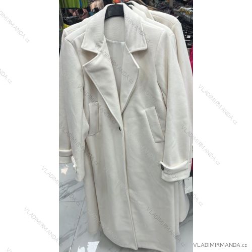 Kabát flaušový dlhý rukáv dámsky (S-XL) TALIANSKA MÓDA IMWGB233958