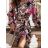 Šaty elegantný dlhý rukáv dámske (S/M ONE SIZE) TALIANSKA MÓDA IMWGB233993