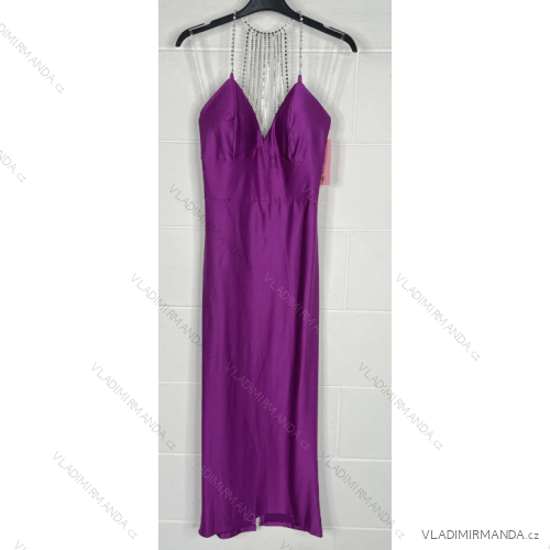 Šaty elegantné na ramienka dámske (S/M ONE SIZE) TALIANSKA MÓDA IMPBB23A12078