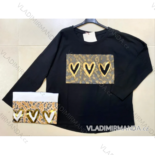 Tričko dlhý rukáv dámske (S/M ONE SIZE) TALIANSKA MÓDA IMPLP2329380075