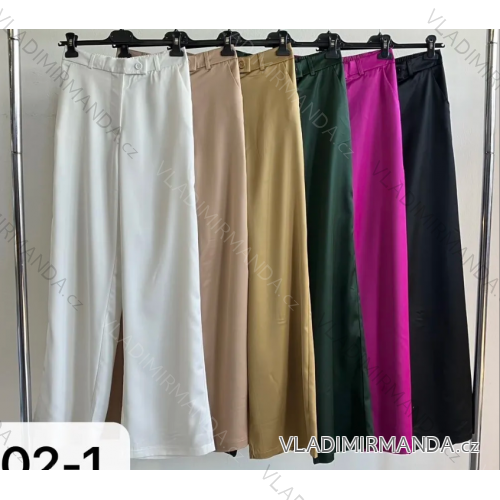 Nohavice dlhé elegantné dámske (S/M ONE SIZE) TALIANSKA MÓDA IMPLP2352010125