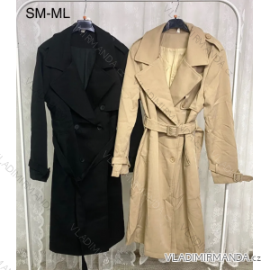 Kabát trenčkot jesenný dlhý rukáv dámsky (S/MM/L) TALIANSKA MÓDA IMPLP2312190032