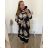 Šaty košeľové dlhý rukáv dámske nadrozměr(2XL/3XLONE SIZE) TALIANSKA MÓDA IMWEC23MUZA