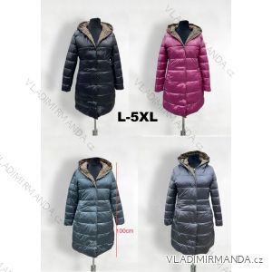 Kabát prešívaný jesenný s kapucňou nadrozmer (L-5XL) ELLEN ROSE ELR23024